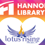 graphic showing logos for Hannon Library and the Lotus Rising Project