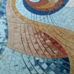 mosaic floor art from library rotunda entrance
